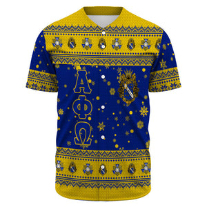 Alpha Phi Omega Christmas Baseball Jerseys A31 | Africa Zone