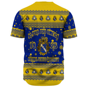 Alpha Phi Omega Christmas Baseball Jerseys A31 | Africa Zone
