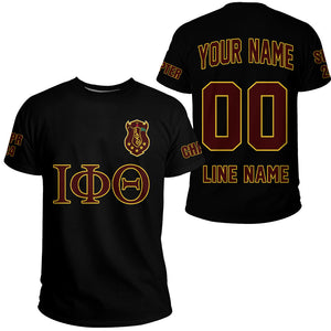 Getteestore T-shirt - (Custom) Iota Phi Theta Fraternity (Black) Letters A31