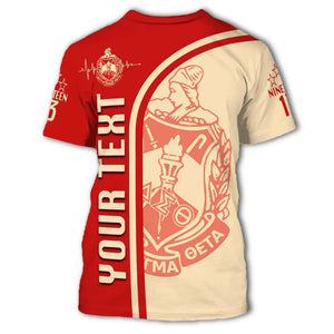 Personalised Delta Sigma Theta In My Heart T-shirt J5