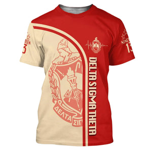 Personalised Delta Sigma Theta In My Heart T-shirt J5