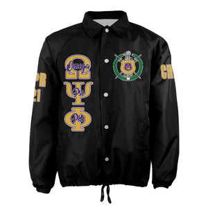 AfricaZone Jacket - Omega Psi Phi(Black) Crossing Jacket A31 | Africazone.store