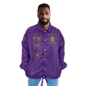 (Custom) AfricaZone Jacket - Omega Psi Phi Fraternity Lamp Crossing Jacket A31 | Africazone.store