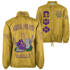(Custom) AfricaZone Jacket - Omega Psi Phi Fraternity Knight Crossing Jacket A311 | Africazone.store