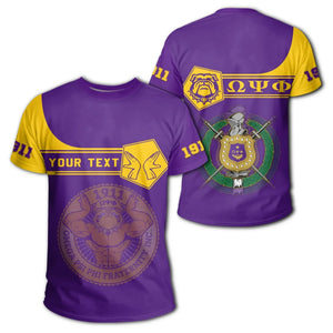 Africazone T-Shirt - Personalised Omega Psi Phi T-Shirt - Simple Style J8| Africazone.store
