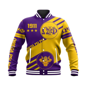 AfricaZone Jacket - Omega Psi Phi Swift Balls Baseball Jacket J09 | Africazone.store