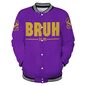 AfricaZone Jacket - Omega Psi Phi Bruhzz Baseball Jacket J5 | Africazone.store