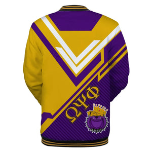 AfricaZone Jacket - Omega Psi Phi Modern Style Baseball Jacket J5 | Africazone.store