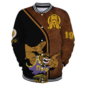 AfricaZone Jacket - Omega Psi Phi Bulldog Ques Baseball Jacket J5 | Africazone.store