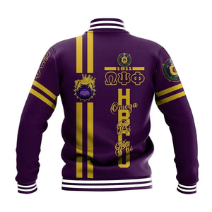AfricaZone Jacket - HBCU Omega Psi Phi Bulldog Baseball Jacket J5 | Africazone.store