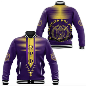 AfricaZone Jacket - Omega Psi Phi Fraternity Original Style Baseball Jacket J5 | Africazone.store