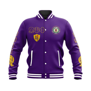 AfricaZone Jacket - Omega Psi Phi Edsel Baseball Jacket J09 | Africazone.store