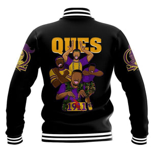 AfricaZone Jacket - OMEGA PSI PHI BROTHERHOOD LETTERS BASEBALL JACKET J5 | Africazone.store