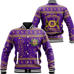 AfricaZone Clothing - Omega Psi Phi Christmas Baseball Jackets A31 | Africazone.store