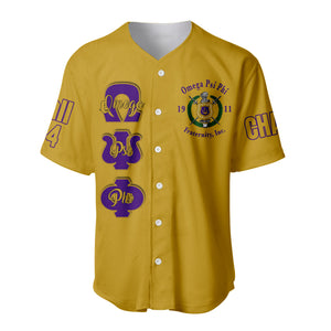 (Custom) Africazone Baseball Jersey - Omega Psi Phi Que Man A31 | Africazone.store