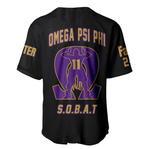 (Custom) Africazone Baseball Jersey - Omega Psi Phi Que Man A31 | Africazone.store