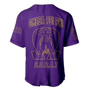 (Custom) Africazone Baseball Jersey - Omega Psi Phi Que Man A31 | Africazone.store