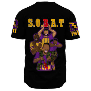 Africazone Baseball Jersey - Omega Psi Phi Fraternity A31 | Africazone.store