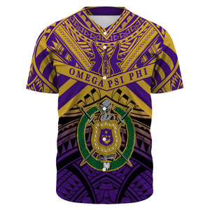 Africazone Baseball Jersey - Omega Psi Phi Tattoo Style A31 | Africazone.store