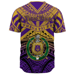Africazone Baseball Jersey - Omega Psi Phi Tattoo Style A31 | Africazone.store