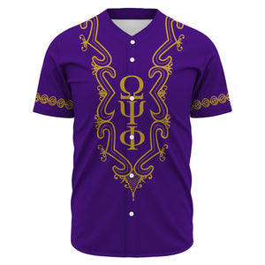 Africazone Baseball Jersey - Omega Psi Phi Hye Won Hye Dashiki A31 | Africazone.store