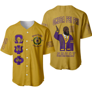 (Custom) Africazone Baseball Jersey - Omega Psi Phi Fraternity A31 | Africazone.store