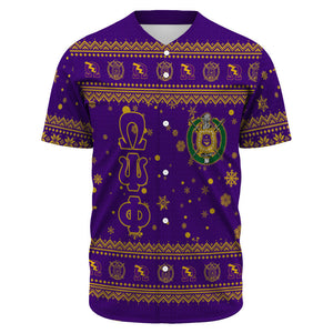 Africazone Baseball Jersey - Omega Psi Phi Christmas A31 | Africazone.store