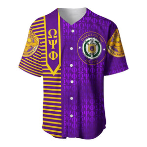 Africazone Baseball Jersey - Personalised Omega Psi Phi Simple Style J5 | Africazone.store