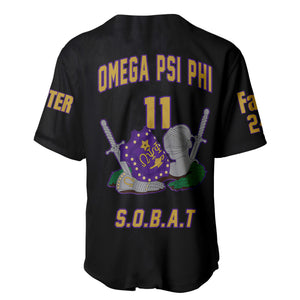 (Custom) Africazone Baseball Jersey - Omega Psi Phi Fraternity Knight A31 | Africazone.store