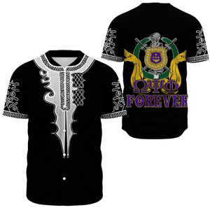 Africazone Baseball Jersey - Omega Psi Phi Forever A31 | Africazone.store