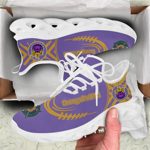 Africazone Shoes - Omega Psi Phi Baseball Style Clunky Sneakers J5 | Africazone.store