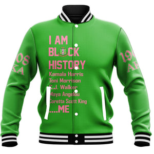 AKA 1908 Black History Baseball Jackets A31 | Gettee.store