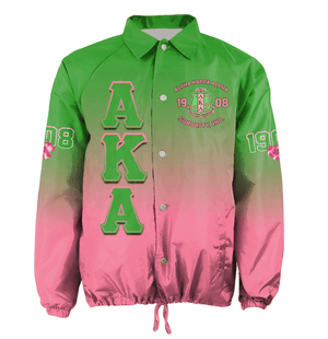 Africa Zone Greek Life Clothing - AKA Sorority Gradient Crossing Jacket A31