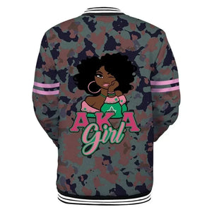 AKA Sorority Baseball Jacket