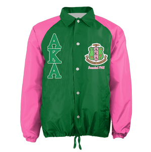 Africa Zone Greek Life Clothing - AKA Sorority John Style Crossing Jacket A31