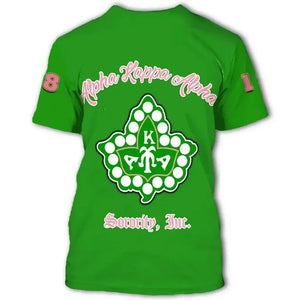 Africa Zone Greek Life Clothing - Personalised AKA Sorority Pearl T-shirt Cato Style J8