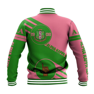Africa Zone Greek Life Clothing - AKA Sorority Swift Balls Baseball Jacket A31
