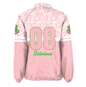Africa Zone Greek Life Clothing - AKA Sorority Flower Lace Crossing Jacket A31