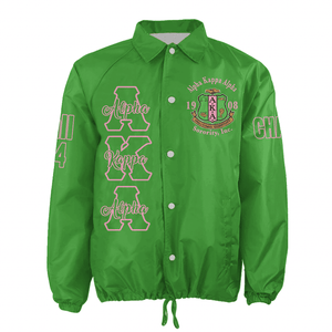 (Custom) Africa Zone Greek Life Clothing - AKA Sorority Pretty Girl Crossing Jacket A31