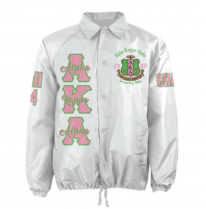 (Custom) Africa Zone Greek Life Clothing - AKA Sorority Pretty Girl Crossing Jacket A31