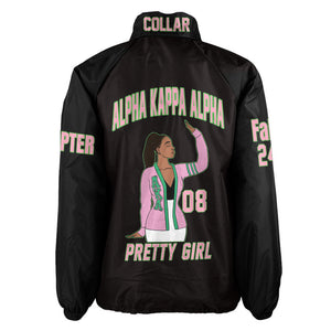 (Custom) Africa Zone Greek Life Clothing - AKA Sorority Crossing Jacket A31