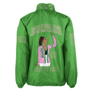 (Custom) Africa Zone Greek Life Clothing - AKA Sorority Crossing Jacket A31