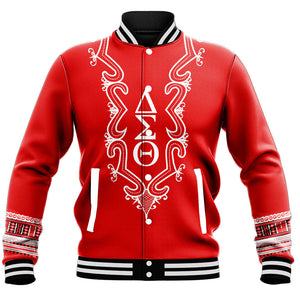 Africa Zone Greek Life Clothing - Delta Sigma Theta Sorority Hye Won Hye Dashiki Baseball Jackets A31