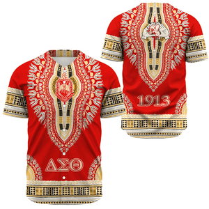 Africa Zone Greek Life Clothing - Delta Sigma Theta Sorority Dashiki Baseball Jerseys A31