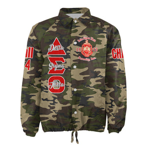 (Custom) Africa Zone Greek Life Clothing - Delta Sigma Theta Sorority Pyramid Crossing Jacket A31