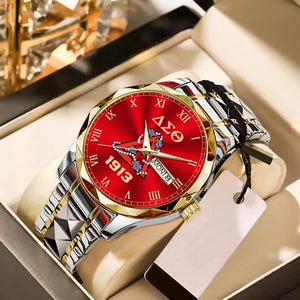 Africa Zone Greek Life Accessories - Delta Sigma Theta Sorority Pyramind Alloy Luxury Quartz Watch A31
