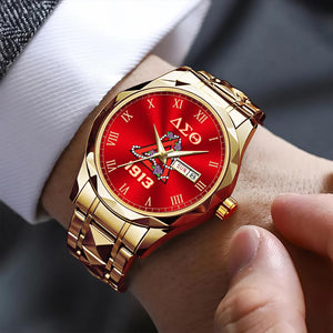 Africa Zone Greek Life Accessories - Delta Sigma Theta Sorority Pyramind Alloy Luxury Quartz Watch A31
