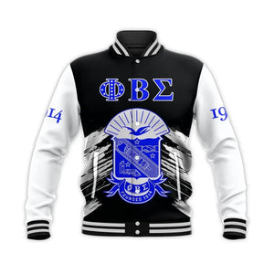Phi Beta Sigma Black Gomab Baseball Jacket