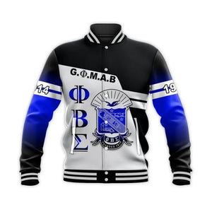 Newest Phi Beta Sigma (Black) Baseball Jacket