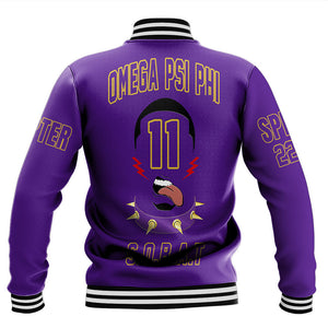 (Custom) AfricaZone Clothing - Omega Psi Phi Que Man Baseball Jackets A31 | Africazone.store